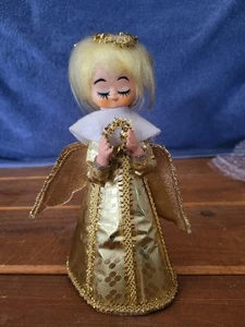 Topper de árbol ángel vintage años 60 hecho en Japón MCM 7 1/2 pulgadas  - Imagen 1 de 4