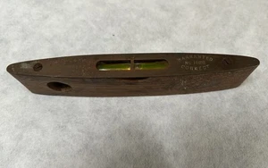 Vintage J Rabone & Sons 6" Spirit Level Teak Wood and Brass No. 1626 - Picture 1 of 11