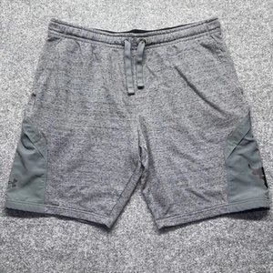 Under Armour Project Rock Terry Shorts Mens 2XL Gray Performance Gym - Picture 1 of 12