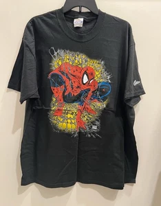 RARE Vintage Marvel Spider-Man Shirt XL Todd McFarlane Graphitti Designs - Picture 1 of 2