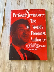 PROFESSOR IRWIN COREY Sex Its Origin & Application pb Citadel 1960 comedy - Picture 1 of 3