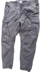H&M Men's Slim Fit High-Rise Cotton Slim Fit Cargo Joggers Drawstring Closure XL - Picture 1 of 7