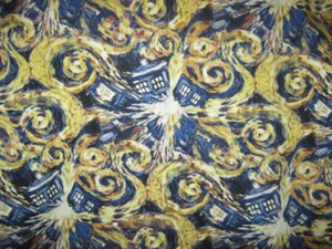 Doctor Who Exploding Tardis 2015 Cotton Fabric By The Half Yard - Picture 1 of 4