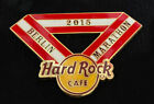 Hard Rock Cafe Berlin Marathon 2015 Pin - Medal, Banner, Red, White, Logo