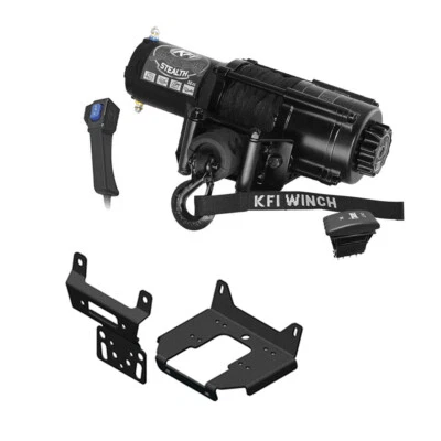 Kit combinado de cabrestante KFI Assualt 5000 lb (M1) para Polaris 1000 RZR S 2016-2019 Foto 1 de 4