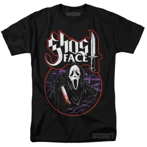 Scream Ghostface 90s Holloween Horror Movie vtg Graphic design T-Shirt - Picture 1 of 1