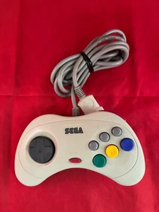 SegaSaturn Official Controller HSS-0101 White Control Pad Tested and Working - Afbeelding 1 van 5