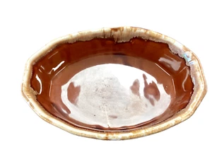 Vintage McCoy Brown Drip Glaze Bowl 7070 USA Oven Proof 9" Stoneware - Picture 1 of 5