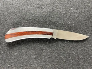 Klein Tools Japan Pocket Knife 44034 Silver With Inlaid Wood 4 Inch Closed - Picture 1 of 6