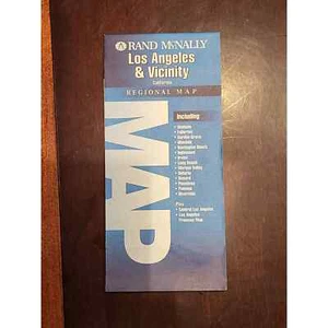 Rand McNally Los Angeles California and Vicinity Regional Map 1999 Edition - Picture 1 of 5