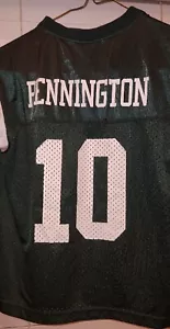 New York Jets Chad Pennington Reebok #10 kids LARGE (7) Jersey preowned - Picture 1 of 8
