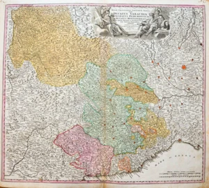 c1730 Savoia Piemonte Francia France italia incisione su rame omann - Foto 1 di 1