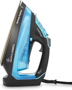 Turbosteam Pro Steam Iron Ceramic Non-stick 200g Steam Boost 40g Output Blue - Picture 1 of 11