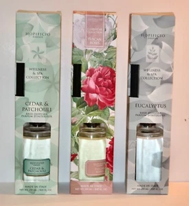 HOPIFICIO Reed Diffusers Set 0f 3: Eucalyptus; Tuscan Rose; Cedar & Patchoouli - Picture 1 of 3