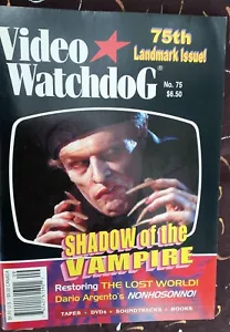 Video Watchdog Mag #75 (SEP 2001) (Shadow of the Vampire / Nonhosonno / Argento) - Picture 1 of 3