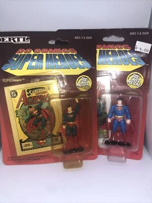 DC Comics Superman #724 #716 Super Heroes Die Cast Figure and Card 1990 Ertl Foto 1 de 4