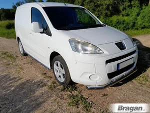 Spoiler Avant Barre pour Peugeot Partner 2008 - 2016 Acier Inoxydable Bumper - Foto 1 di 2
