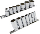 Whitworth BSF BSW 3/8″ Drive Shallow and Deep Sockets 14Pc 12 Sided Bi-Hex