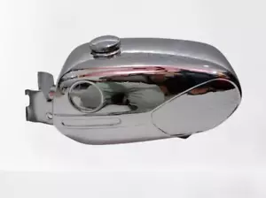 FIT FOR Zündapp Ks 50 Super Sport Type 517-20 Chrome Steel Petrol Tank 1971 - Foto 1 di 4