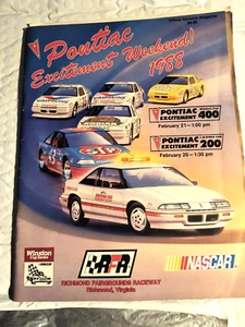 * Souvenir Program Pontiac excitement weekend 1988, Richmond Fairgrounds raceway - Picture 1 of 4
