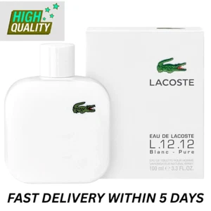 Lacoste Eau de Lacoste L.12.12.White Eau de Toilette 3.3oz/100ml Spray For Men - Picture 1 of 4