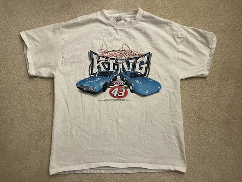 Vintage Richard Petty King 1970 Plymouth Superbird 1969 Ford Torino NASCAR Shirt Cover