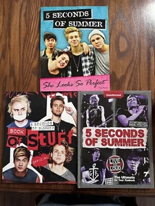 5 Seconds Of Summer 3 Book Lot: Live And Loud, Book Of Stuff, She Looks So Per.. - Picture 1 of 4