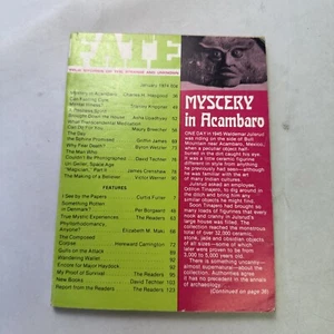 Fate Magazine Jan 1974 - Mystery in Acambaro - True Stories of the Strange and U - Imagen 1 de 7