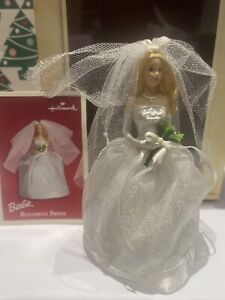 Noël Poinçon Souvenir Porcelaine Barbie Rougissant'Mariée Ornement En Boîte