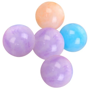 5pcs Plastic Air Filled Pit Balls Bouncy Rubber Balls for Kids Playing Toys - Picture 1 of 7