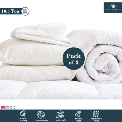 Roupa de cama dupla leve segunda 3 peças inclui colchão travesseiros edredom 10,5 pinos - Imagem 1 de 4