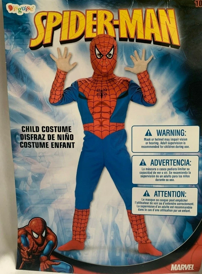 DISFRAZ HALLOWEEN HOMBRE ARAÑA NIÑO * CUSKY NIÑO 10.5-12.5 * Spiderman * NUEVO Foto 1 de 1