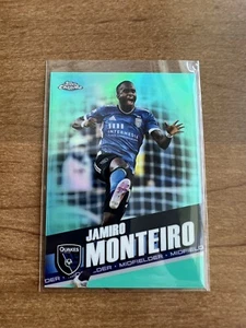 2022 Topps Chrome MLS Aqua Refractor Jamiro Monteiro San Jose 62/299 - Picture 1 of 2