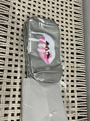 Authentic Kylie Cosmetics Holiday Silver Cosmetic Pouch Makeup Bag - Image 1 of 4