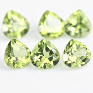Wholesale Lot of 3x3mm Pear Facet Natural Peridot Loose Calibrated Gemstone - Picture 1 of 7