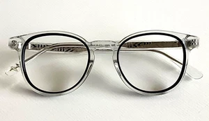 Anteojos Maui Jim MJO 2209-11W negros marcos transparentes núcleo plateado 46-22-145 - Imagen 1 de 5