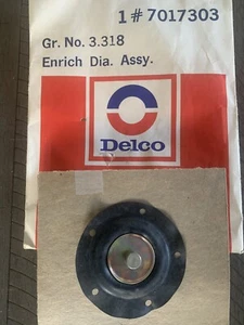 63/65 CORVETTE ENRICHMENT DIAPHRAGM NOS GM! 7017303 NOS - Bild 1 von 2