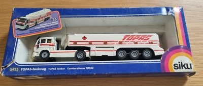 VINTAGE SIKU 1:55 MERCEDES TOPS TANKER MODEL 3422 ORIGINAL BOX WEST GERMANY - Image 1 of 4