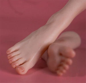 Silicona real tamaño real simulación pie niña modelo exhibición accesorios juguetes 1 pieza - Imagen 1 de 22