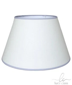 paralume cappello paraluce di ricambio per lampada tessuto cotone grigio chiaro - Imagen 1 de 3