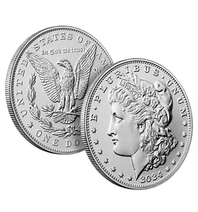 2024 P Morgan Silver Dollar $1 Uncirculated Coin Still In OGP! Never Opened - Picture 1 of 4