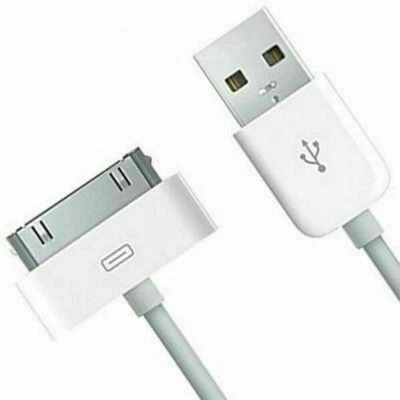 USB Data Sync Cable Cord Charger for iPhone 4 4G 4S 3GS iPod Nano Touch 4G - Image 1 of 3