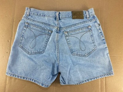 Pantalones Cortos De Colección Calvin Klein Para Mujer 12 Azul Denim Jean Cintura Alta Mamá Años 90 Y2K Foto 1 de 4