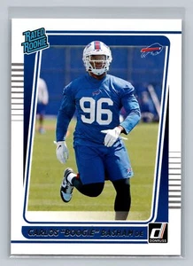 Carlos "Boogie" Basham 2021 Donruss #306 Buffalo Bills RC Rookie C11 - Picture 1 of 2