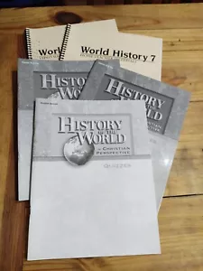 Abeka History of the World 3rd Edition Quizzes, Quiz & Test Keys 7th Grade - Picture 1 of 19