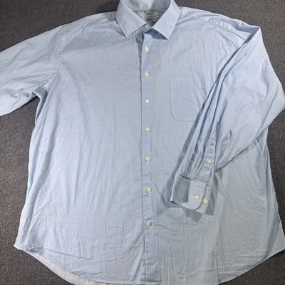 Peter Millar Shirt Mens 2XL XXL Blue Cotton Button Down Long Sleeve Preppy - Image 1 of 4