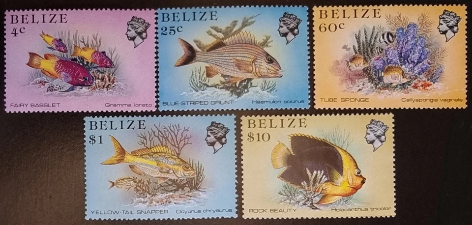 Belize - 1984 - Fish Definitives Perf 15 MNH — 第 1/1 张图片