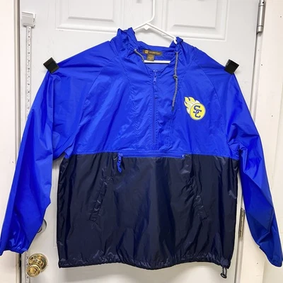 Jaqueta corta-vento Harriton ClimaBloc com capuz meio zíper tamanho extra grande AAA3815 - Imagem 1 de 4