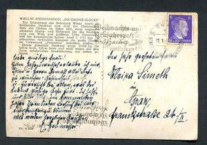 German Reich WW II : Very nice card from 1943 - slogan cancel - used - Picture 1 of 2
