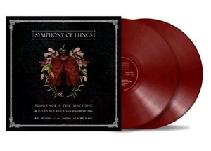 Rare FLORENCE + THE MACHINE-2 LP OXBLOOD RED VINYL-SYMPHONY OF LUNGS-MINT SEALED - Picture 1 of 1